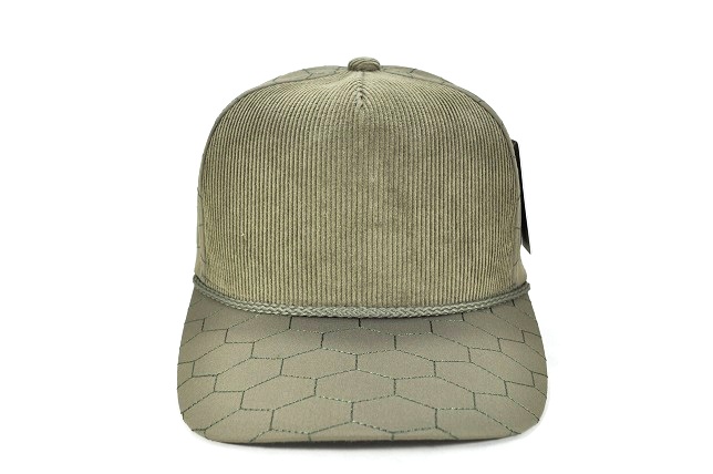 QUILT-101 5PANEL POLYGON QUILT HIGH FRAME WITH ROPE - OLIVE